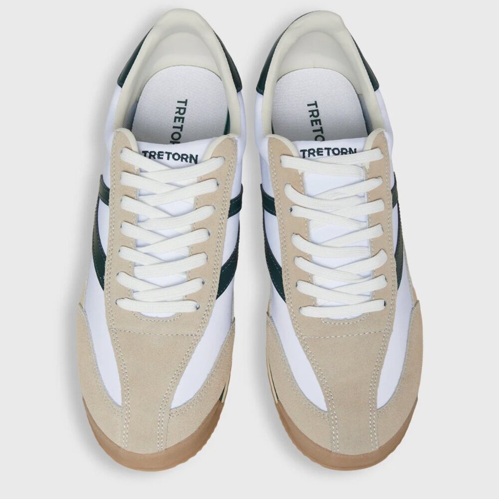 TRETORN Men's Rawlins 2.0 Sneaker in White/Green Size 11 NWT MSRP $70